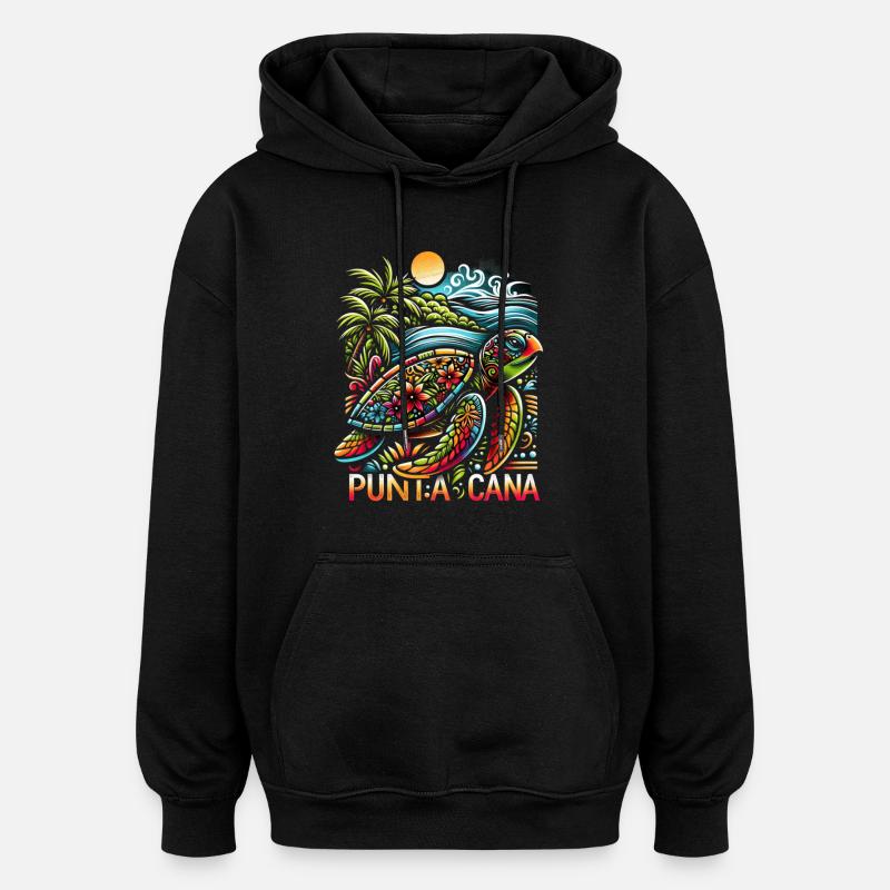 Punta Cana Vibes - Oversized Unisex Hoodie - black