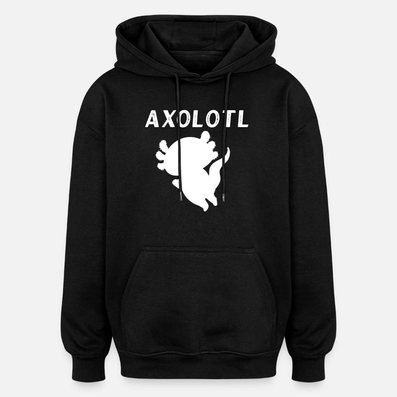Axolotl - Sweat à capuche oversize unisexe - noir
