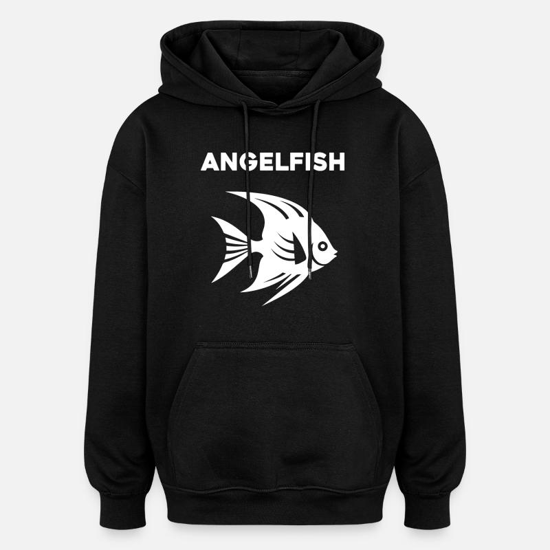 Angelfish - Oversized Unisex Hoodie - black