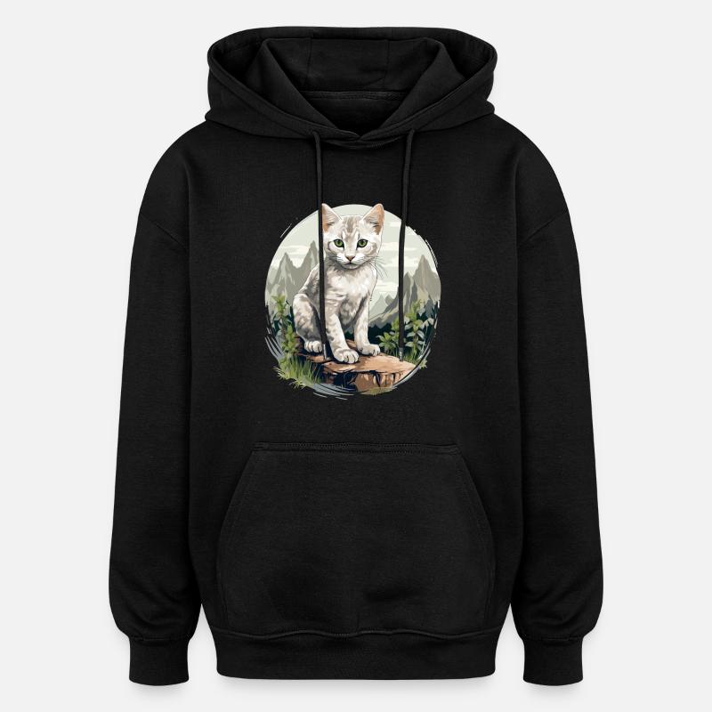 Burmilla Kätzchen Burmilla Katze - Oversized Unisex Hoodie - Schwarz