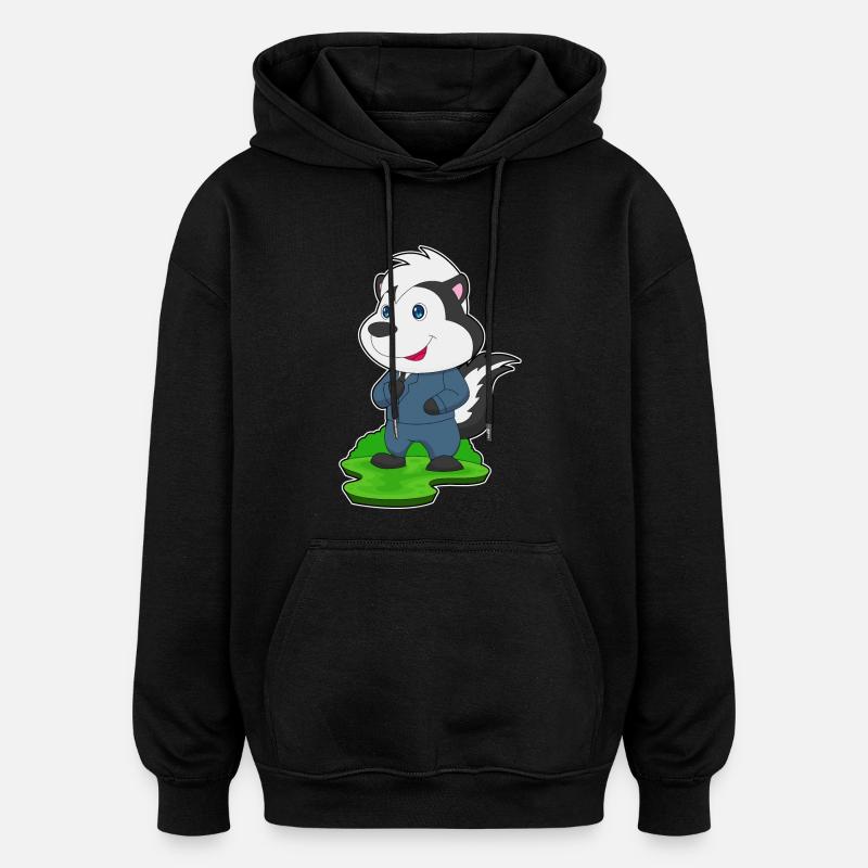 Stinktier Bräutigam Hochzeit - Oversized Unisex Hoodie - Schwarz