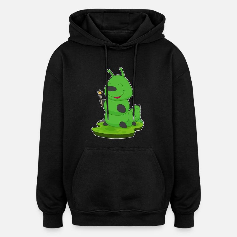 Baguette de magicien Caterpillar - Sweat à capuche oversize unisexe - noir