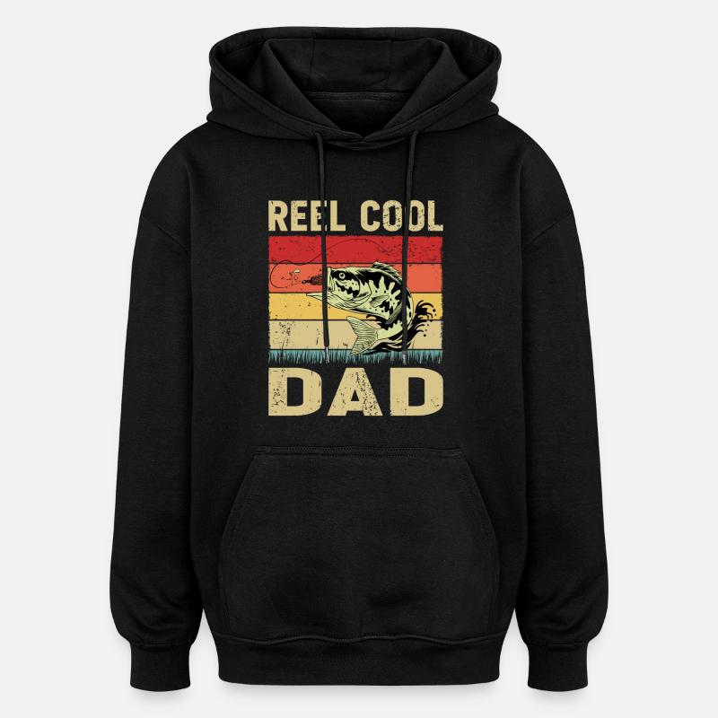 Rolle Cool Dad - Oversized Unisex Hoodie - Schwarz