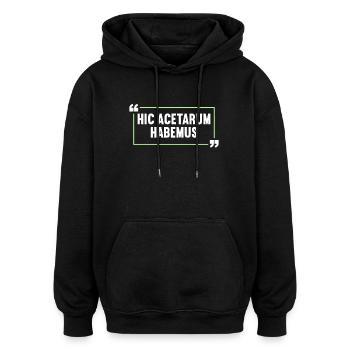 Lateinisch Lustiger Latein Spruch - Oversized Unisex Hoodie - Schwarz - Vorne - Noah (186cm)