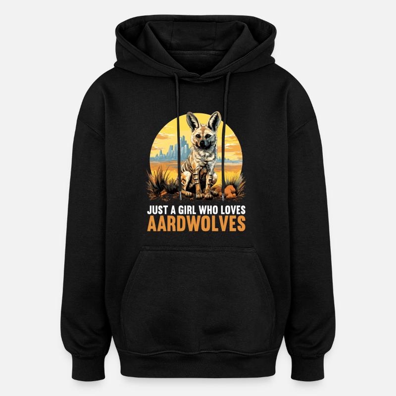 Erdwölfe Erdwolf - Oversized Unisex Hoodie - Schwarz