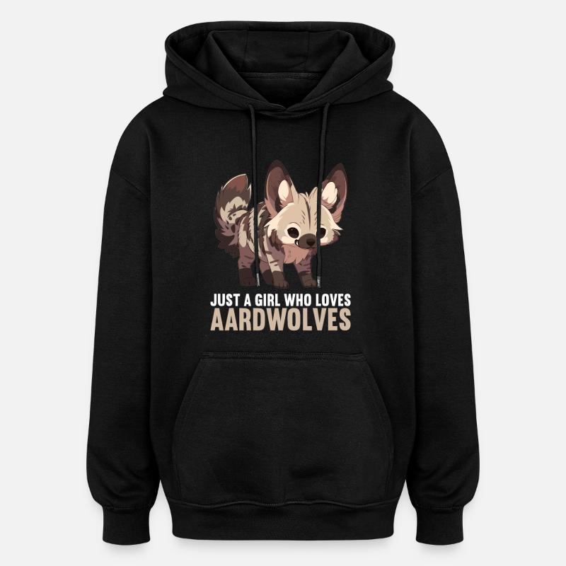 Aardwolves Aardwolf - Oversized Unisex Hoodie - black