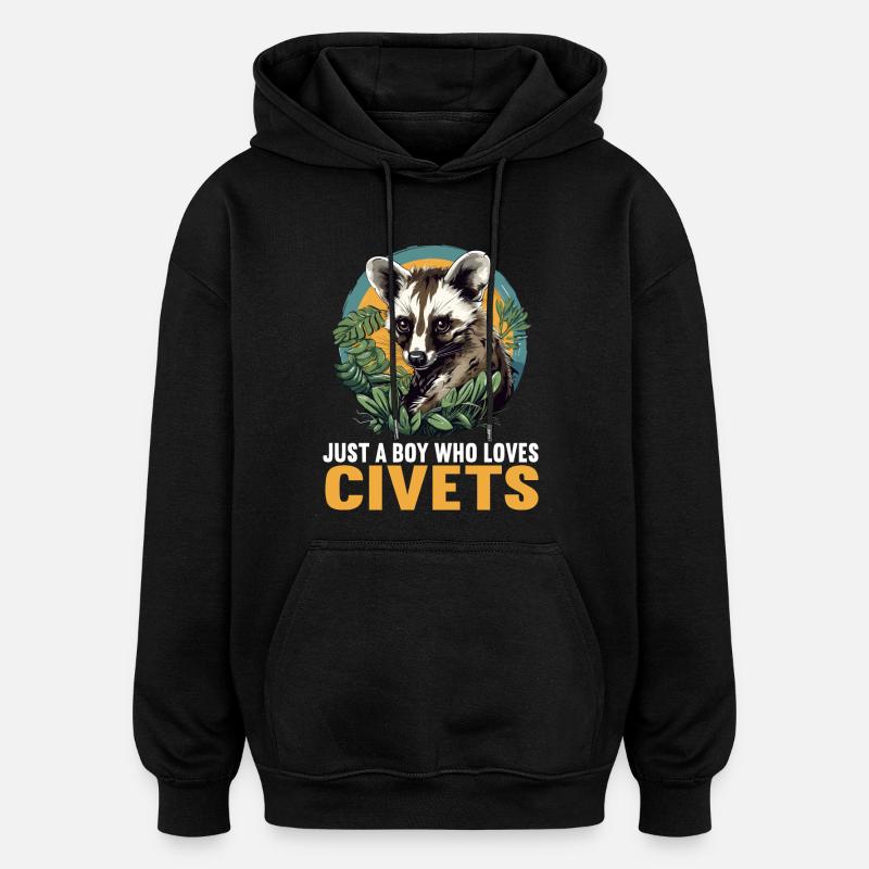Civets Civets Civet - Oversized Unisex Hoodie - black