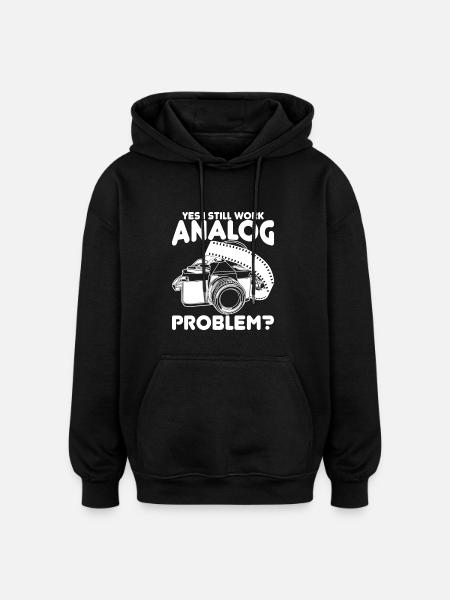 Photography Joke - Oversized Unisex Hoodie - black