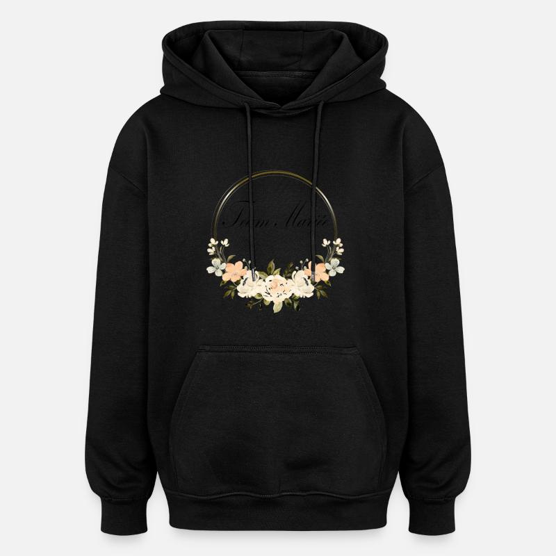 Braut-Team - Oversized Unisex Hoodie - Schwarz