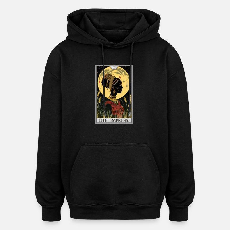 Carte de tarot L’impératrice L’impératrice - Sweat à capuche oversize unisexe - noir