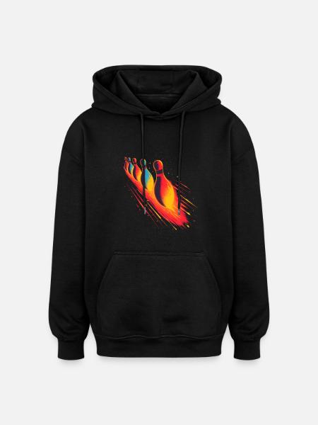 Kegelbahn Steamwave - Oversized Unisex Hoodie - Schwarz
