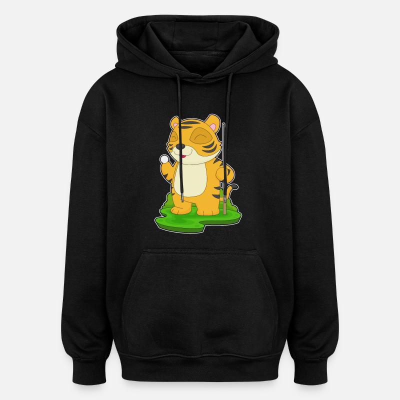 Tiger Billiard Queue - Oversized Unisex Hoodie - Schwarz