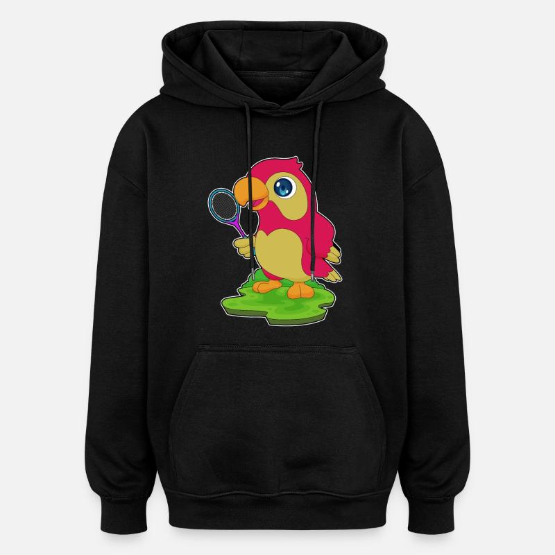 Raquette de tennis Parrot - Sweat à capuche oversize unisexe - noir
