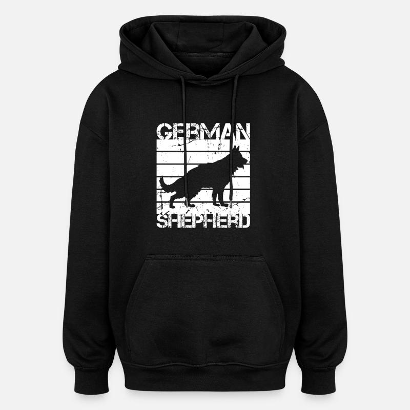 Deutscher Schäferhund - Oversized Unisex Hoodie - Schwarz