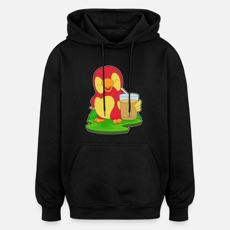 Papagei Saft - Oversized Unisex Hoodie - Schwarz