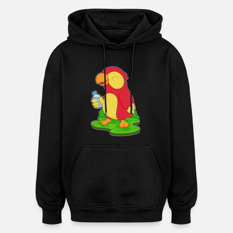 Bouteille d’eau Parrot - Sweat à capuche oversize unisexe - noir