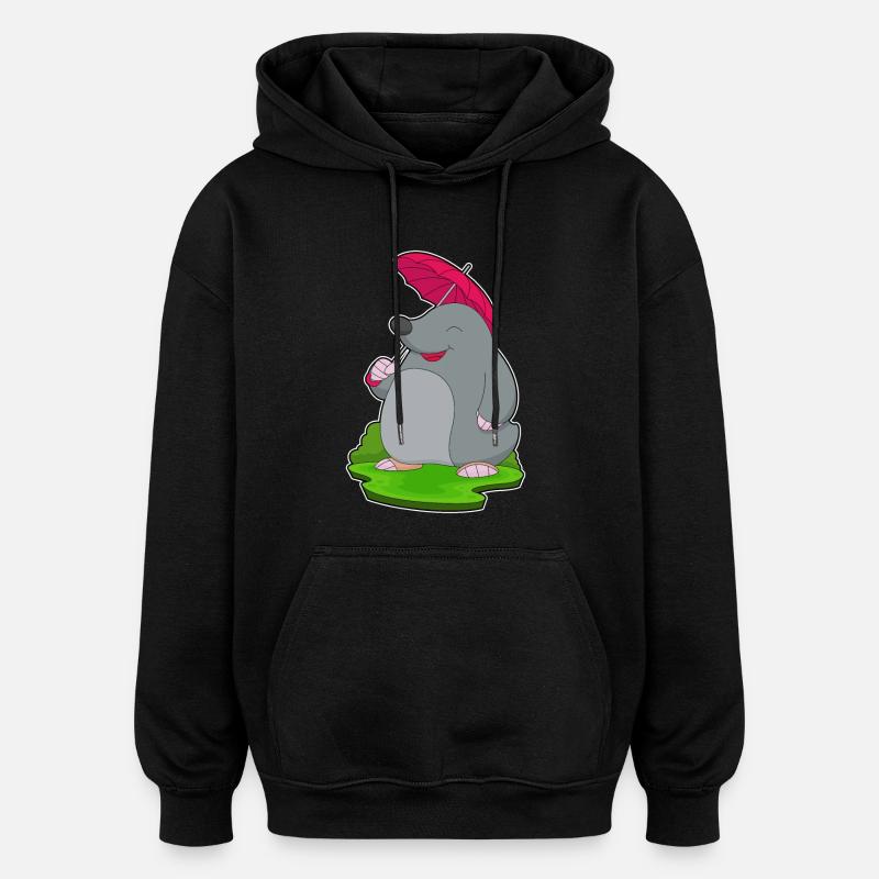 Parapluie Mole Rain - Sweat à capuche oversize unisexe - noir