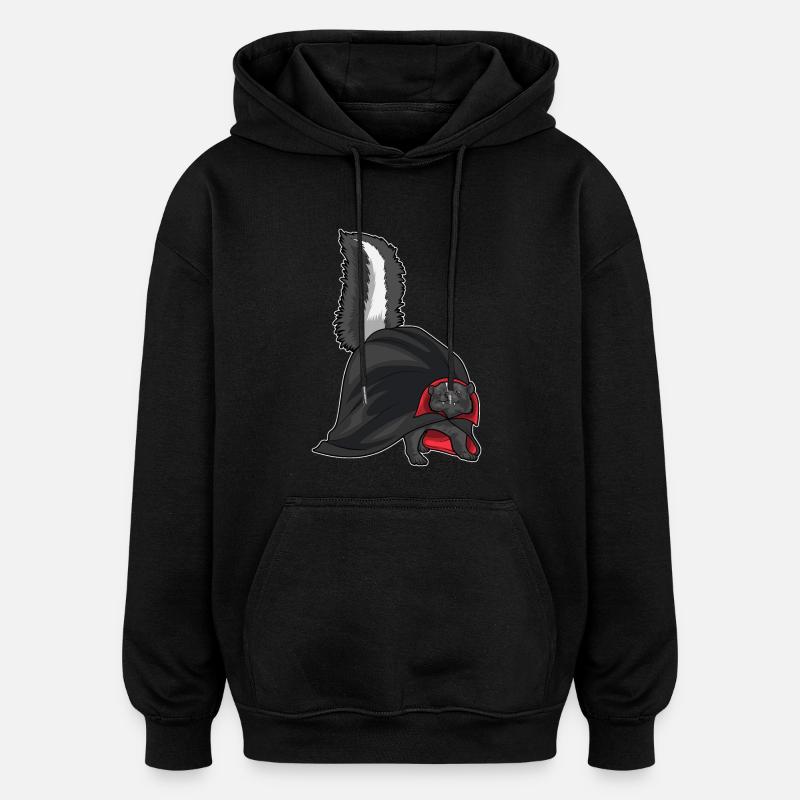 Skunk Halloween Vampire - Oversized Unisex Hoodie - black