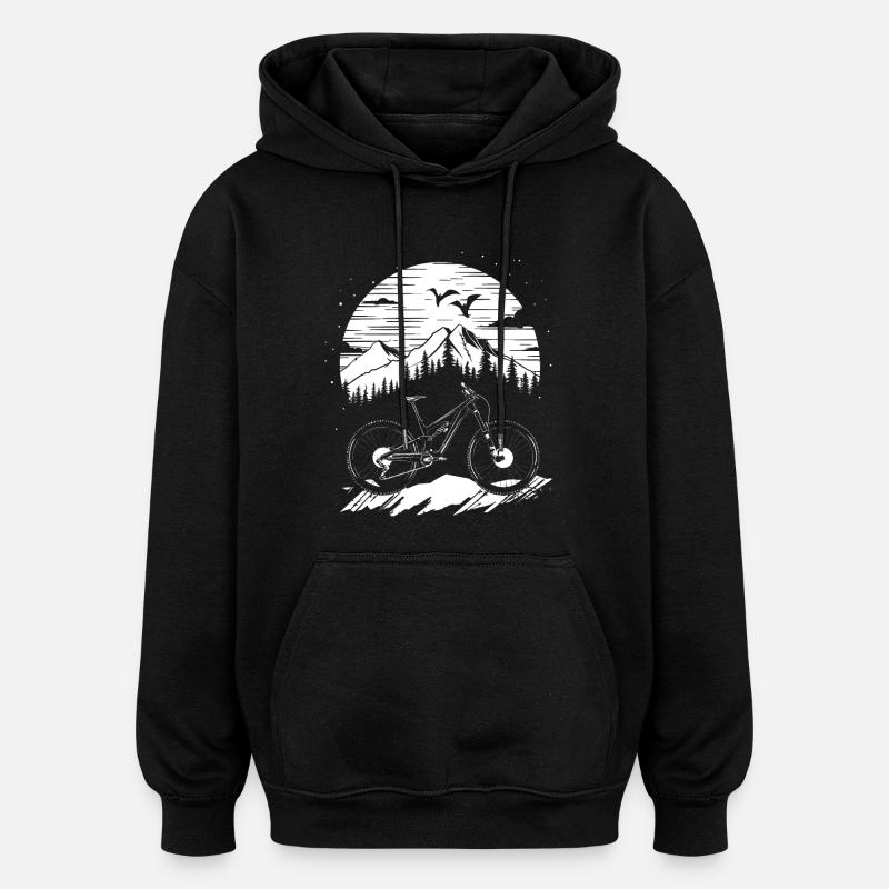 VTT - Sweat à capuche oversize unisexe - noir