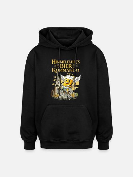 Ascension Beer Command - Funny Father's Day - Oversized Unisex Hoodie - black
