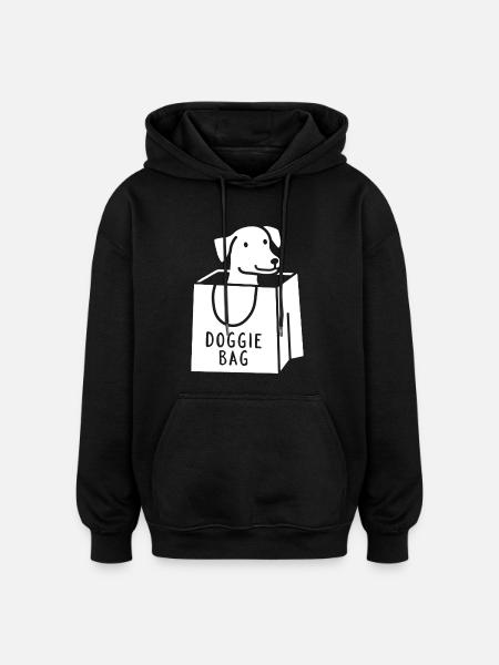 Doggie Bag - Oversized Unisex Hoodie - black