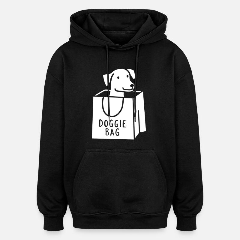 Doggie Bag - Sweat à capuche oversize unisexe - noir