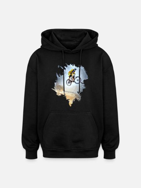 Ride the Drop - Oversized Unisex Hoodie - black
