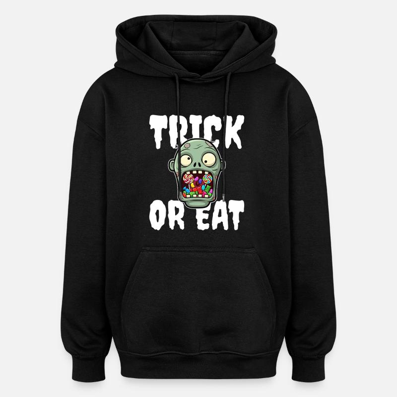 SÜSSES ODER ESSEN - ZOMBIE HALLOWEEN - Oversized Unisex Hoodie - Schwarz