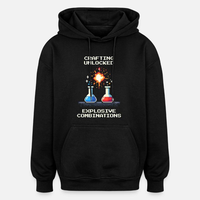 Artisanat – Combinaisons explosives | Chimie - Sweat à capuche oversize unisexe - noir