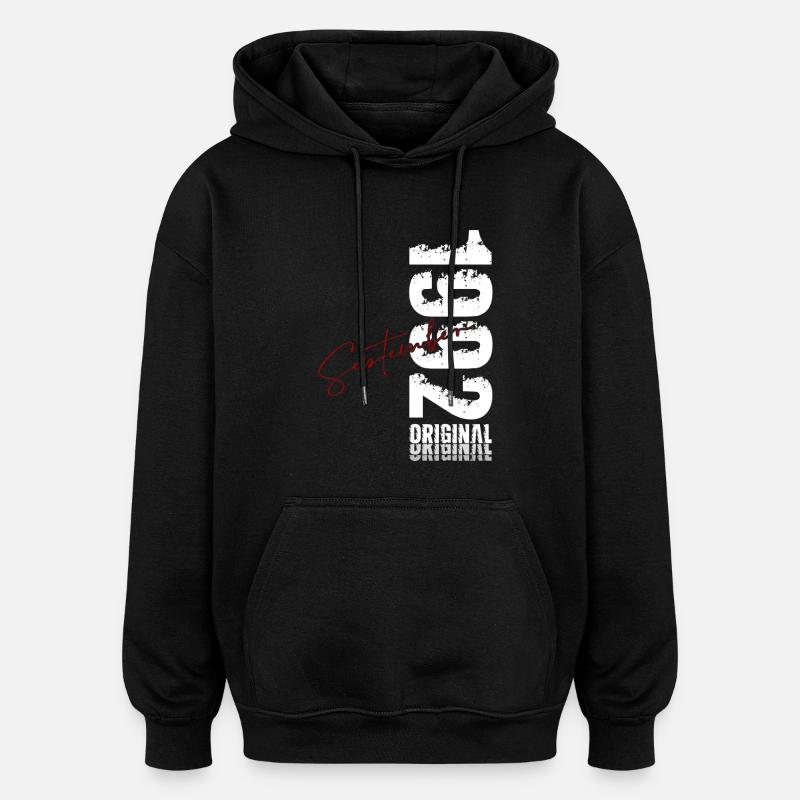35e anniversaire Original septembre 1992 - Sweat à capuche oversize unisexe - noir