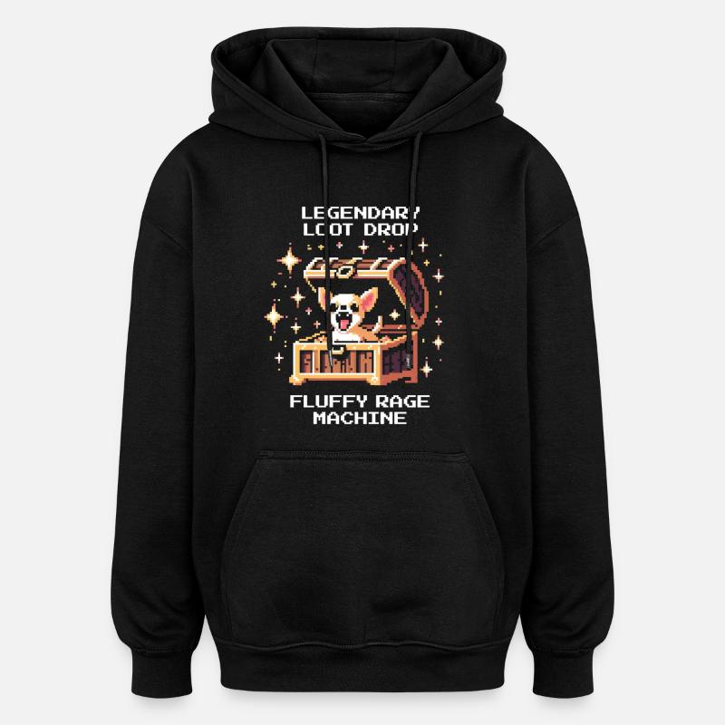 Legendary Drop: Rage Fluff | Chihuahuas - Oversized Unisex Hoodie - black
