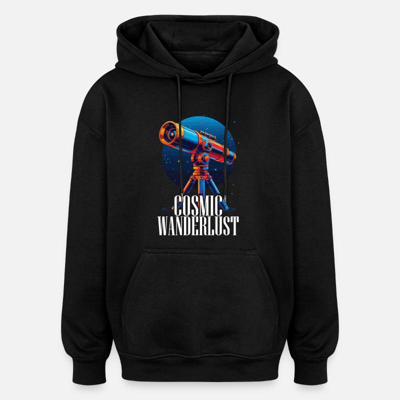 Astronome Observateur d'étoiles Observateur d'étoiles - Sweat à capuche oversize unisexe - noir