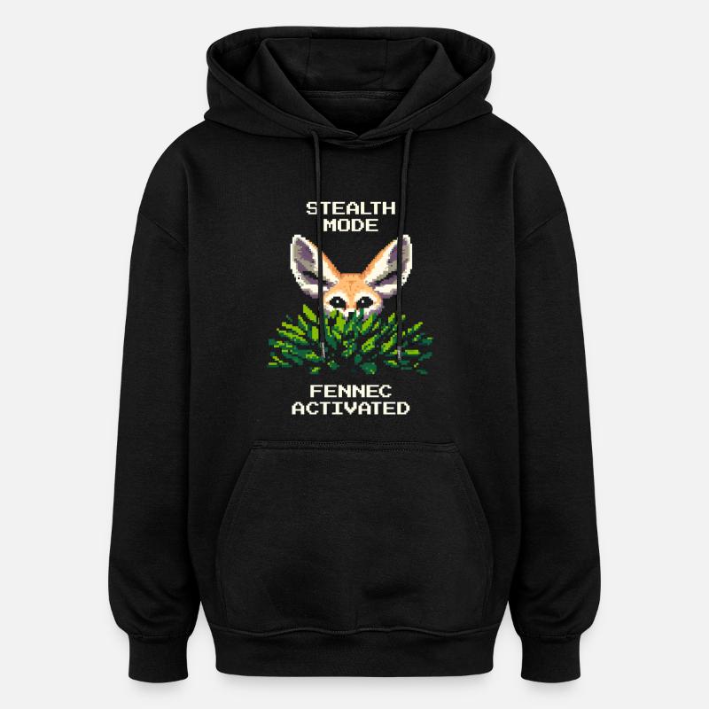 Stealth Mode – Fennec Enabled | Fennec - Oversized Unisex Hoodie - black