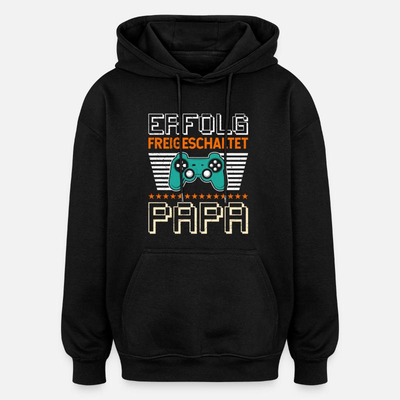 Gambler Dad SUCCÈS DÉBLOQUÉ Drôle - Sweat à capuche oversize unisexe - noir