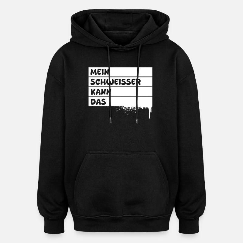 Soudeur en tant que profession - Sweat à capuche oversize unisexe - noir