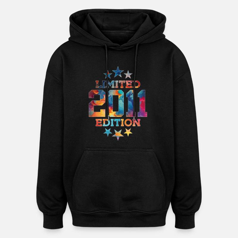 ÉDITION LIMITÉE 2011 15E ANNIVERSAIRE - Sweat à capuche oversize unisexe - noir