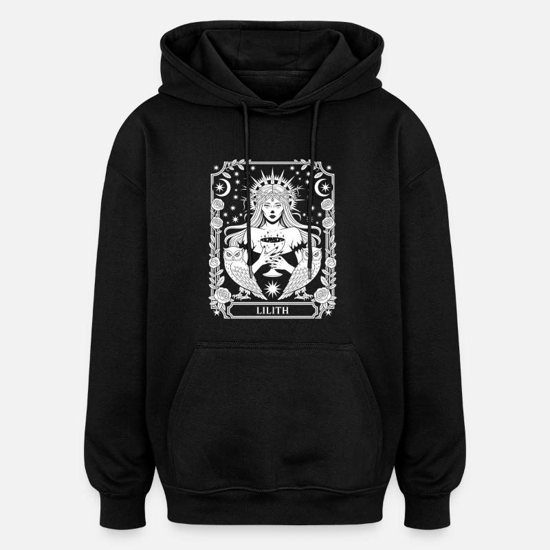 Lilith Mondstern Framing - Oversized Unisex Hoodie - Schwarz