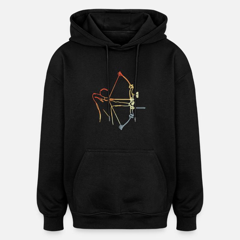 Toxophilite - Sweat à capuche oversize unisexe - noir