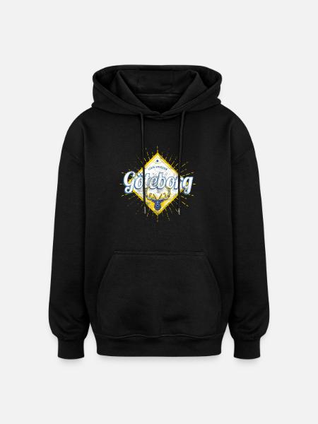 Gøteborg med Deer Sweden Vintage Souvenir - Oversize unisex hoodie - sort