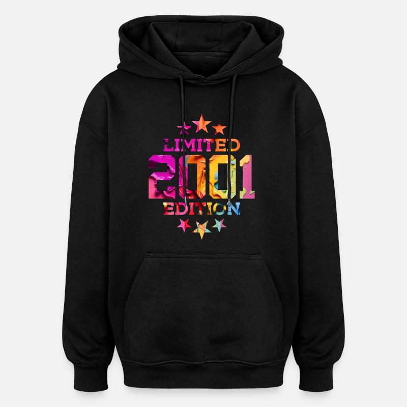 ÉDITION LIMITÉE 2001 25E ANNIVERSAIRE - Sweat à capuche oversize unisexe - noir