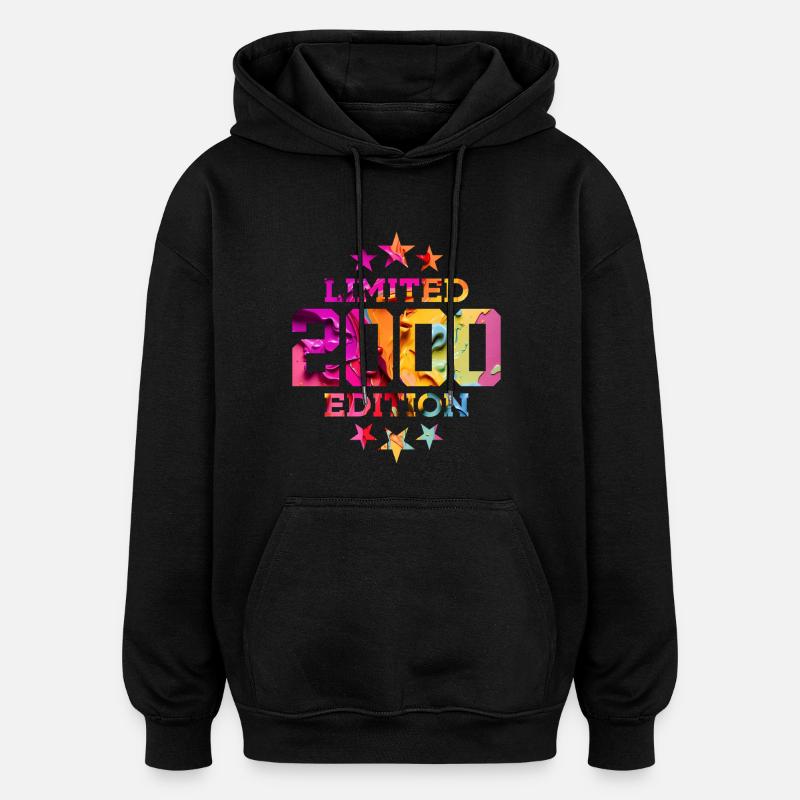 ÉDITION LIMITÉE 26E ANNIVERSAIRE 2000 - Sweat à capuche oversize unisexe - noir