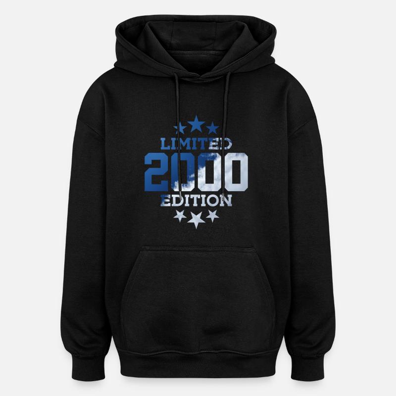 ÉDITION LIMITÉE 26E ANNIVERSAIRE 2000 - Sweat à capuche oversize unisexe - noir