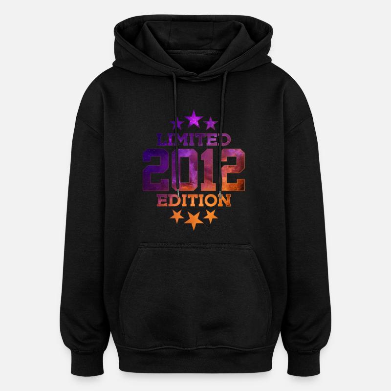 ÉDITION LIMITÉE 2012 14E ANNIVERSAIRE - Sweat à capuche oversize unisexe - noir