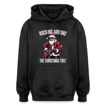 Schaukeln um den Weihnachtsbaum - Oversized Unisex Hoodie - Anthrazit - Vorne - Noah (186cm)