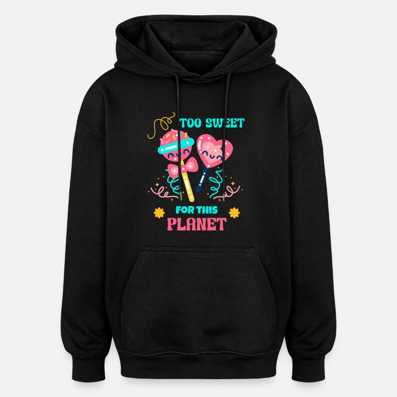 Candy Queen Candy Mode - Sweat à capuche oversize unisexe - noir