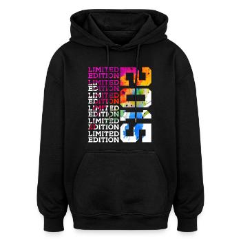 LIMITED EDITION 2015 11 JAHRE 11. GEBURTSTAG - Oversized Unisex Hoodie - Schwarz - Vorne - Noah (186cm)