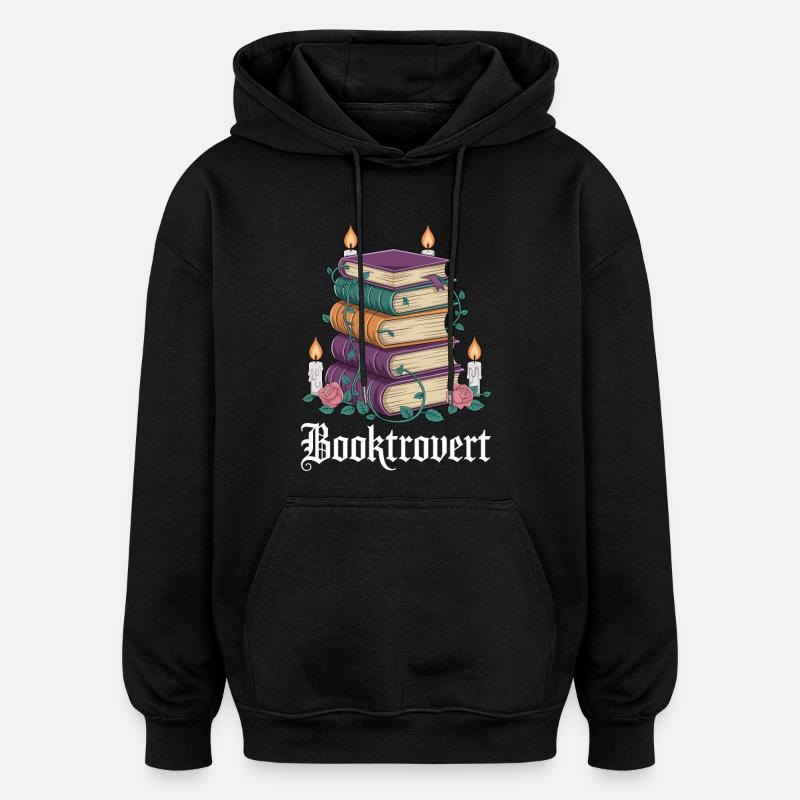 Booktrovert Bücherzauber - Oversized Unisex Hoodie - Schwarz