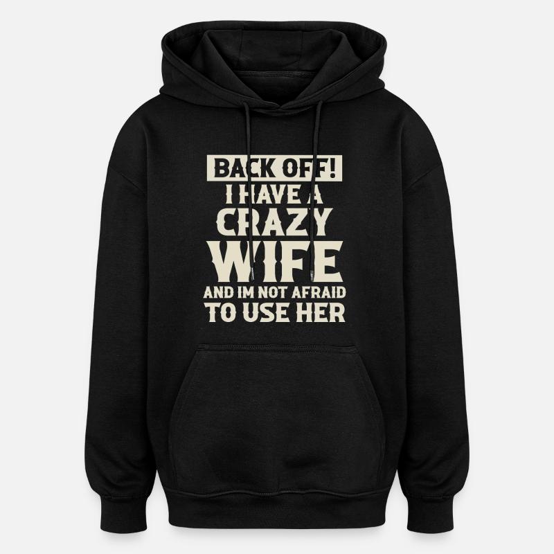 Ehefrau Ehemann Partner - Oversized Unisex Hoodie - Schwarz