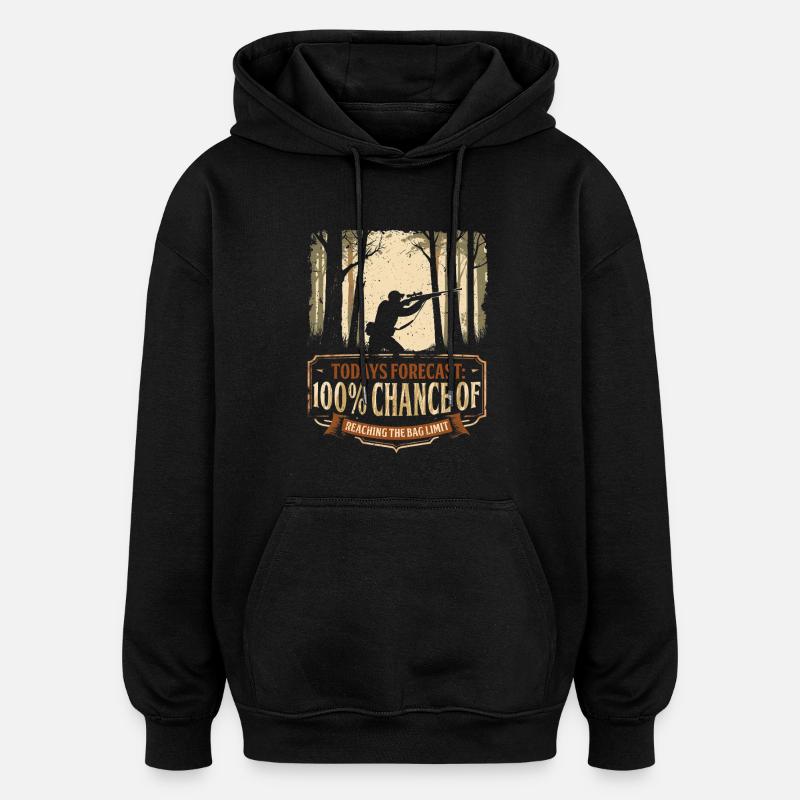 Chasseur d’écureuils Rat arboricole - Sweat à capuche oversize unisexe - noir