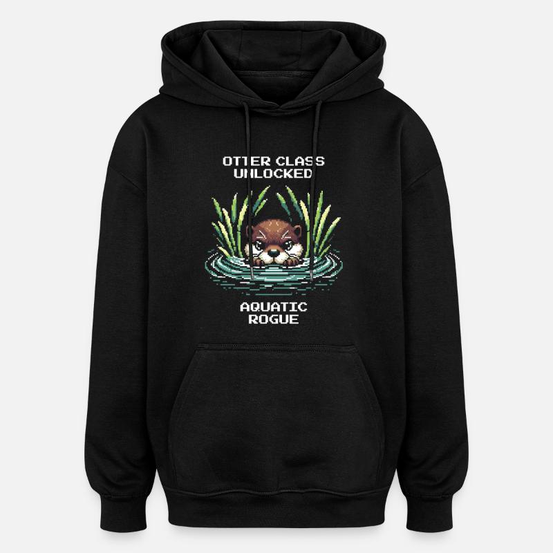 Classe Otter débloquée : Voleur d’eau | JDR - Sweat à capuche oversize unisexe - noir